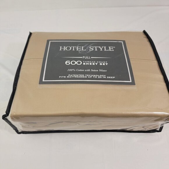 Hotel Style 600 Thread Count Cotton with Sateen Weave Sheet Set – Full - Picture 5 of 15